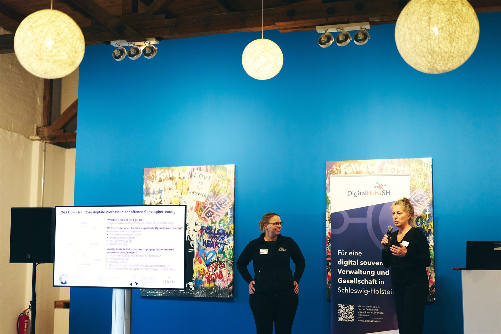 Projektvorstellung von OGS-Flow am Vorstellungstag des DigitalHub.SH